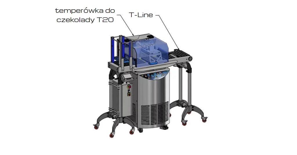 Linia do automatycznej produkcji tabliczek czekolady