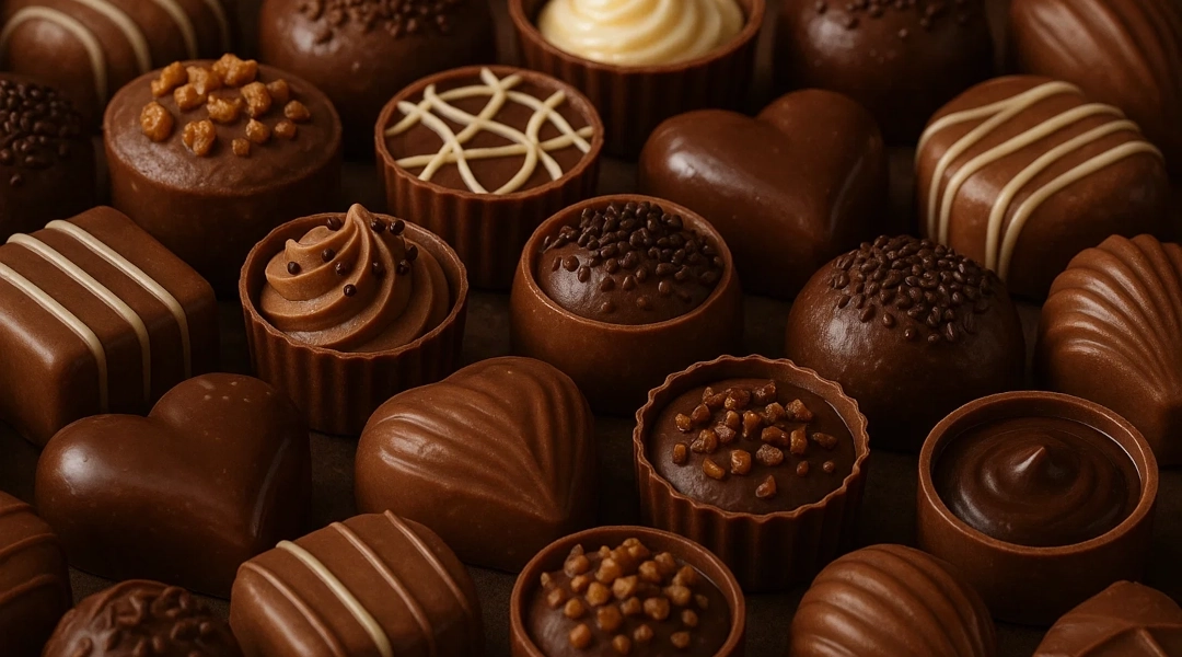 Produkcja pralin z dekoracją